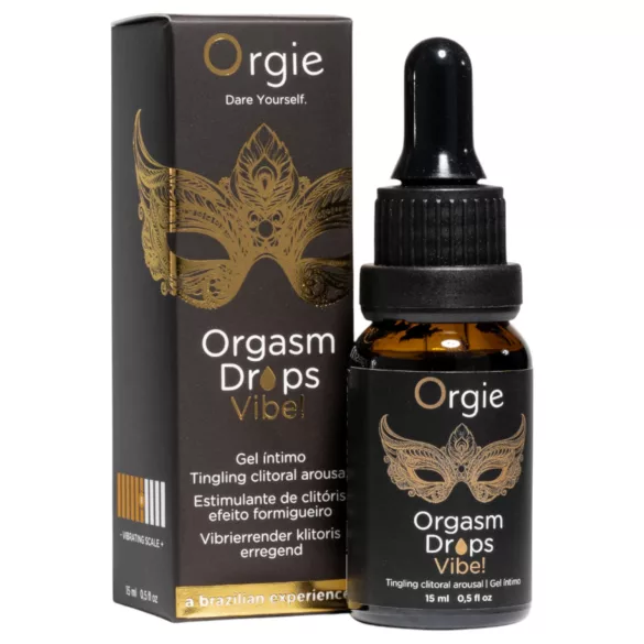 Orgie Orgasm Drops Vibe - щипещ интимен гел за жени (15 мл)