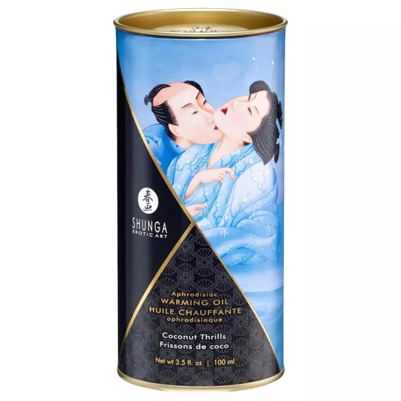 Shunga - загряващо масажно олио - кокос - 100 мл