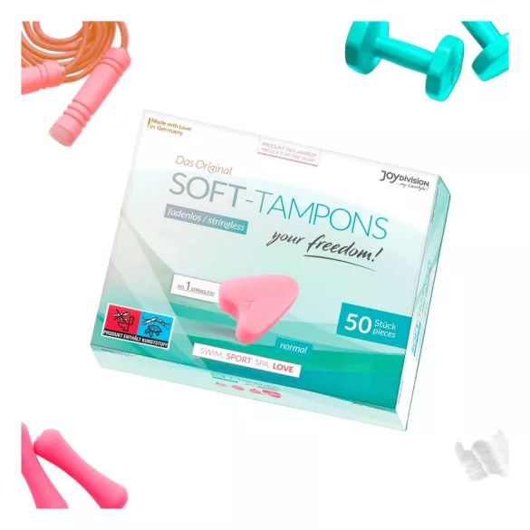 JoyDivision Soft-Tampons - меки тампони без връв (50 бр.)
