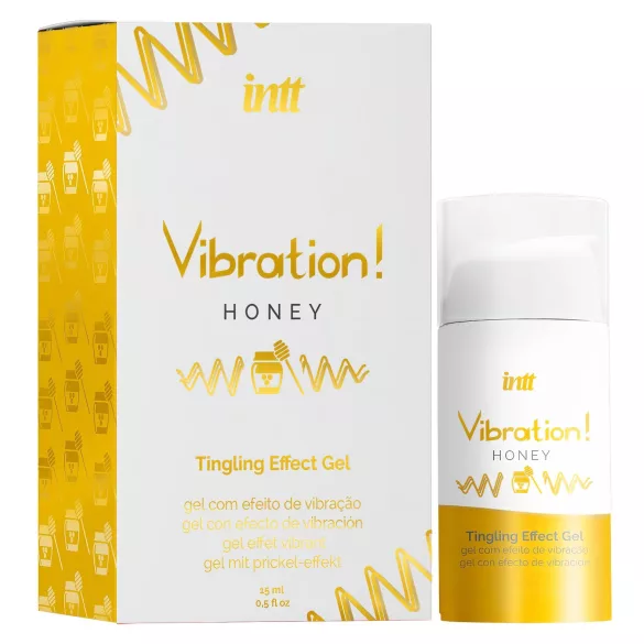 Intt Vibration! - течен вибратор - мед (15 ml)