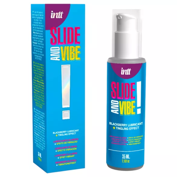 Intt - ядлив интимен лубрикант гел - затоплящ ефект - къпина 35ml