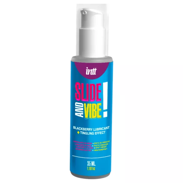Intt - ядлив интимен лубрикант гел - затоплящ ефект - къпина 35ml
