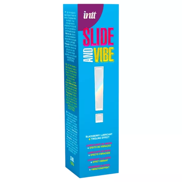 Intt - ядлив интимен лубрикант гел - затоплящ ефект - къпина 35ml