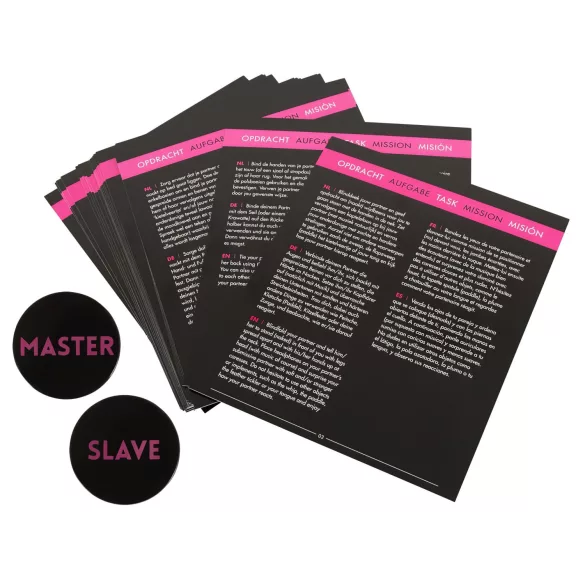 Master & Slave - BDSM комплект за връзване - кафяво/черно