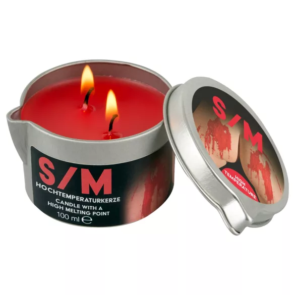 BDSM - парафинова масажна свещ за тяло - висока температура - 100ml