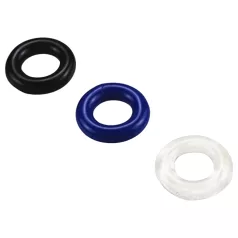   Pulselock Cirkl - комплект от 3 TPE пръстена за пенис (черни)