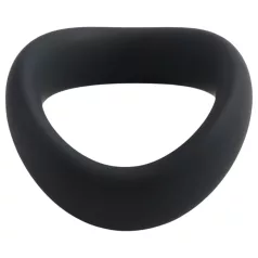   Pulselock Cocktura - усукан силиконов пръстен за пенис (черен) - 47,5 мм
