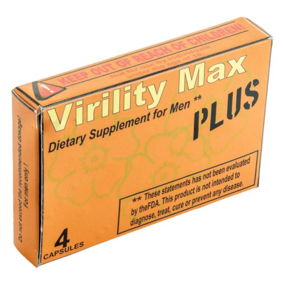 Virility Max Plus - хранителна добавка капсули за мъже (4бр.)