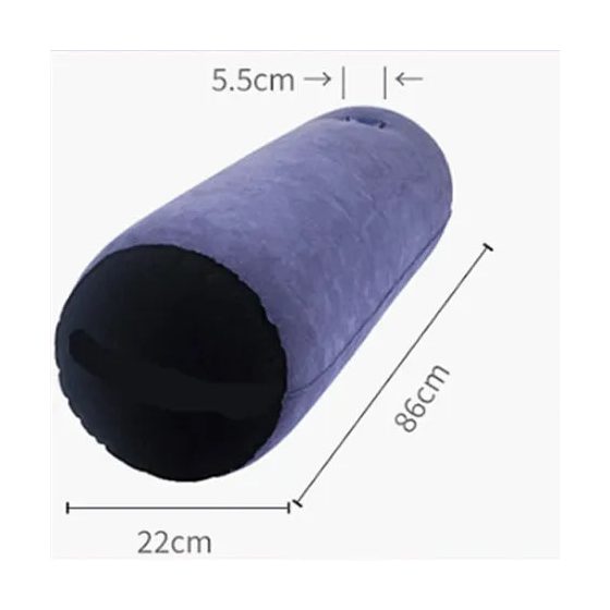 Magic Pillow - надуваема секс възглавница - цилиндрична (лилава)