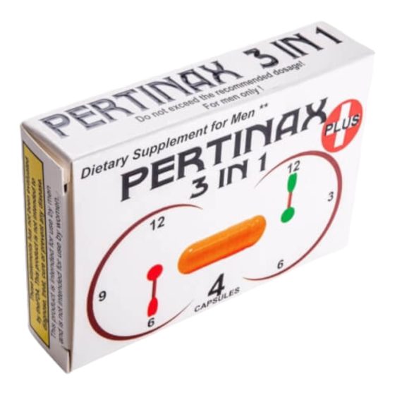 Pertinax 3in1 Plus - хранителни добавки капсули за мъже (4бр.)