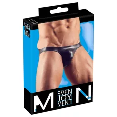   Svenjoyment - мъжки бляскав джокстрап - черен - XL
