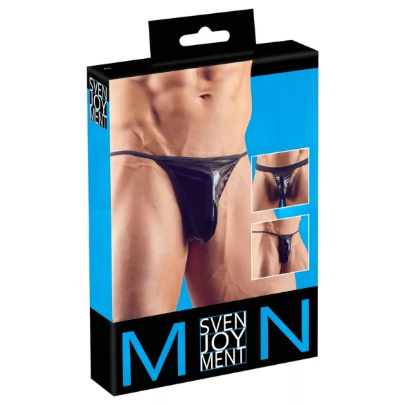 Svenjoyment - мъжки танга комплект - черен - 3 части - S-L
