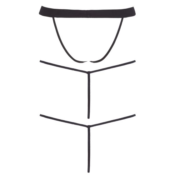 Svenjoyment - мъжки комплект стрингове - черен (3 части) S-L