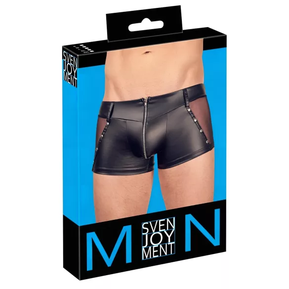 Svenjoyment - мъжки боксерки - лъскави - черни - XL