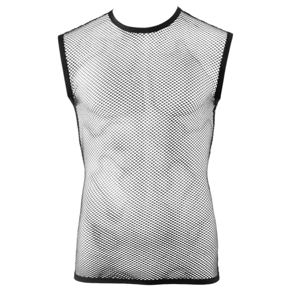 Svenjoyment - мъжка мрежеста блуза - черна