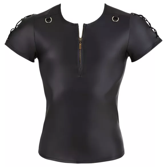 NEK - матова черна мъжка тениска с къс ръкав - 2XL