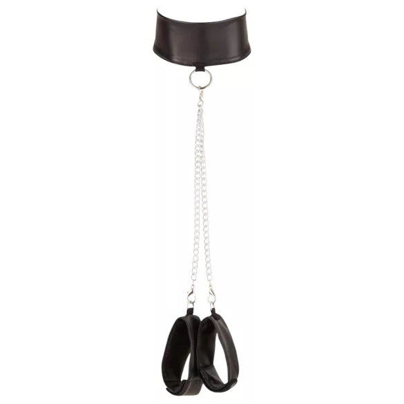 Cottelli Bondage - секси бельо комплект с дантела и блясък 4 части - L