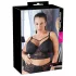 Cottelli Plus Size - дантелен сутиен с презрамки (черен) - 85E