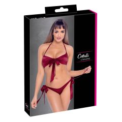   Cottelli - комплект бикини със сутиен (червен)