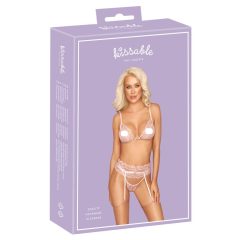   Kissable - Комплект дантелено бельо (розово)