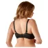 Cottelli Plus Size - повдигащ сутиен - черен - 90D