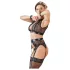 Cottelli Bondage - секси бельо комплект с дантела 4 части - M