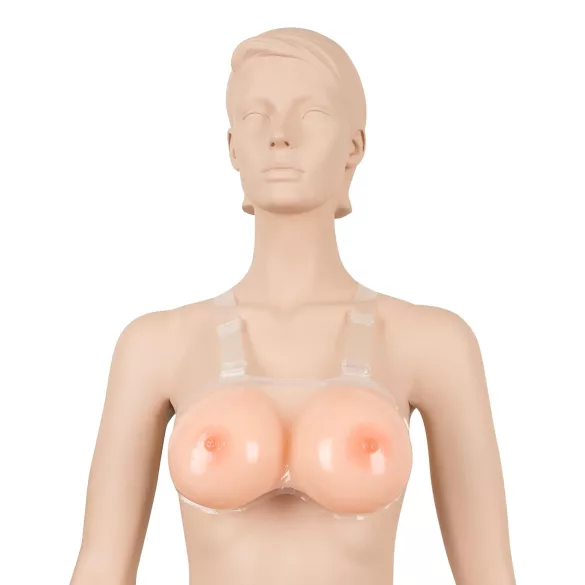 Cottelli - силиконови прилепящи бюстове push-up 2x600g