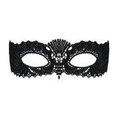   Obsessive - бродирана венецианска маска (черна)