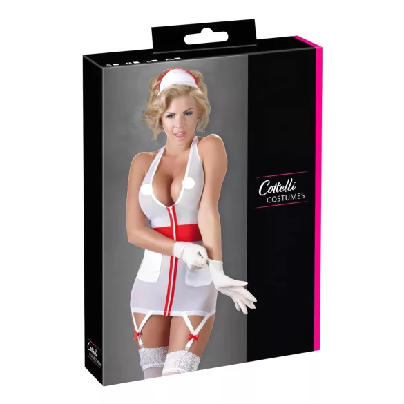 Cottelli - костюм медицинска сестра с жартиери - M