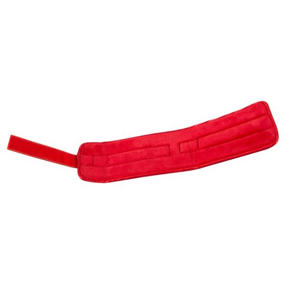 Bad Kitty - комплект вратовръзки за легло от изкуствена кожа с велкро (червен)