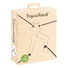   Vegan Fetish - комплект за фиксиране към легло (черен)