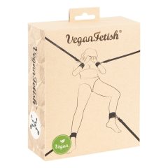  Vegan Fetish - комплект вратовръзки за легло (черни)