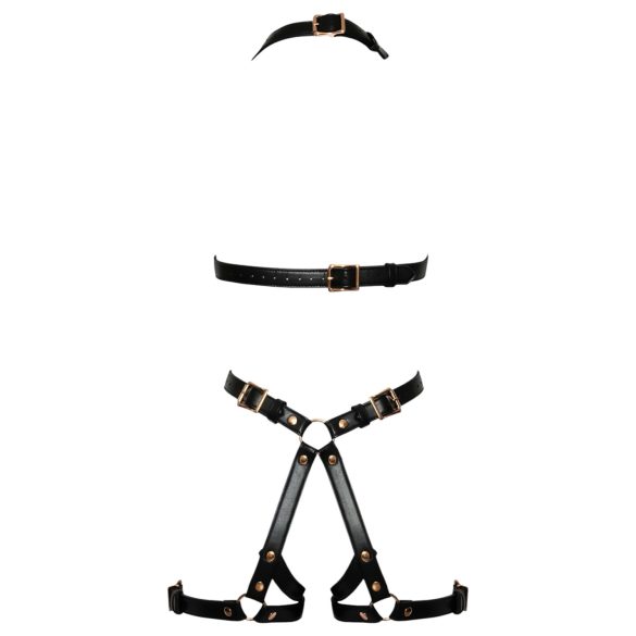 Bad Kitty - еротично боди с отвори - черно