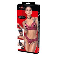   Bad Kitty - комплект за бондаж - 6 части (черен)