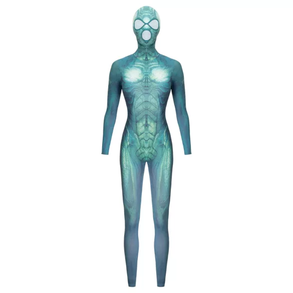 Beasty Suits Reptiloid Roleplay - костюм за ролеви игри на влечуго с маска (зелен) - L/XL
