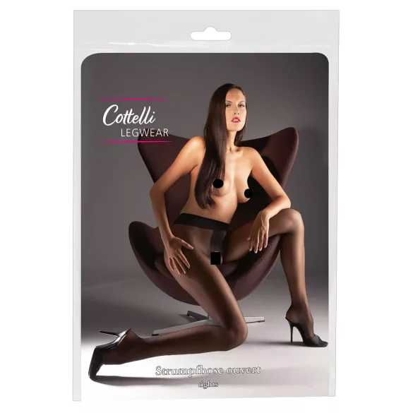 Cottelli - Секси чорапи - сатенен ефект - L