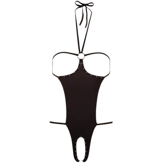 NO:XQSE - Отворено секс тяло с кристали - черно (S-L)