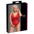 Cottelli Curves - прозрачно дантелено боди (червено) - 3XL