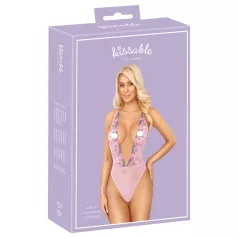   Kissable - боди с розова бродерия - розово - L/XL