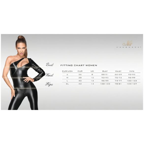 Noir - секси рокля с прозрачна горна част и яка - черна