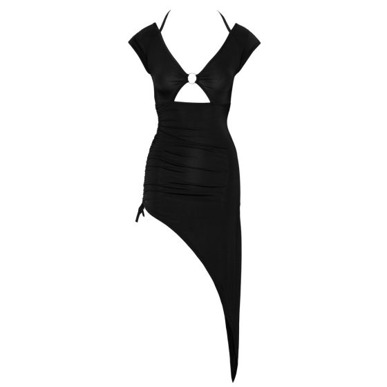 Cottelli Party - асиметрична рокля с пръстен (черна) - M