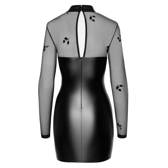 Noir - полупрозрачна лъскава рокля (черна) - L