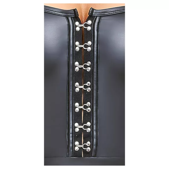 Cottelli - лъскава мини рокля с плисирана пола - черна - L