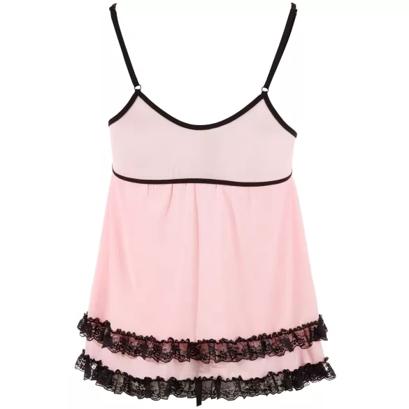 Cottelli - дамски babydoll - къдрава пола - черна - L
