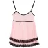 Cottelli - дамски babydoll - къдрава пола - черна - L