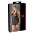 Cottelli Plus Size - дамски бебидол от дантела - черен - 2XL
