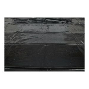 Гланциран гумиран лист - черен (160 x 200 cm)