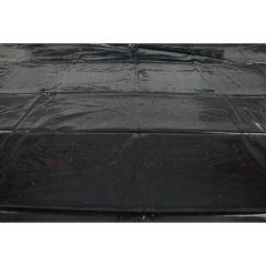   Гланциран гумиран лист - черен (160 x 200 cm)