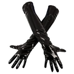   Black Level - гланцови лакови ръкавици (черни)