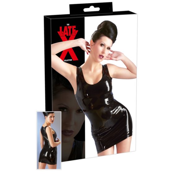 LATEX - мини рокля без ръкави (черна) - XL